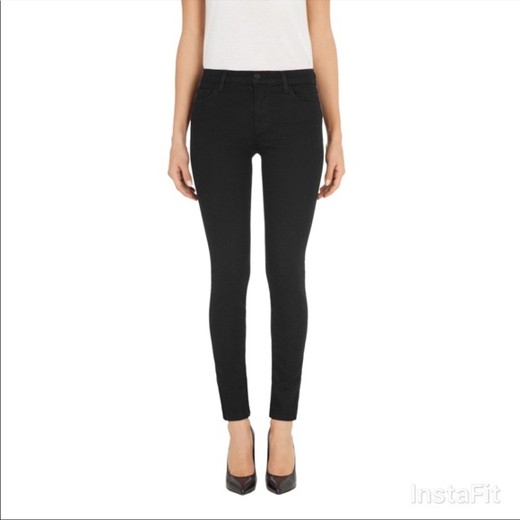 J Brand The Deal Noir Skinny Jeans - Picture 1 of 12